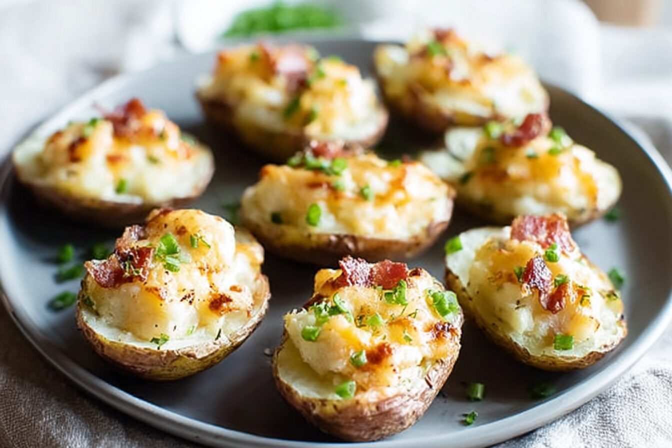 Twice Baked Baby Potatoes
