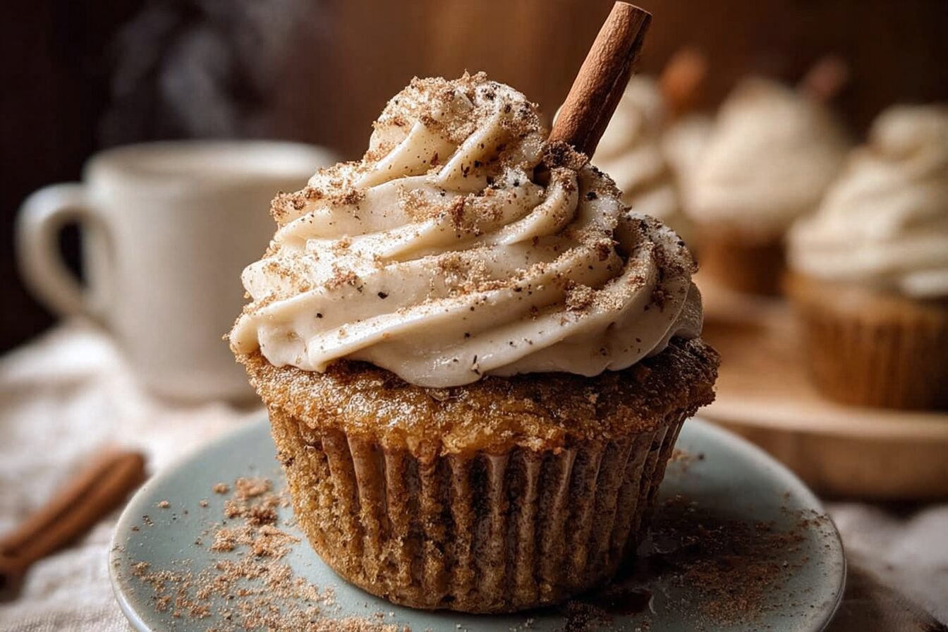 Vanilla Chai Pumpkin Cupcakes