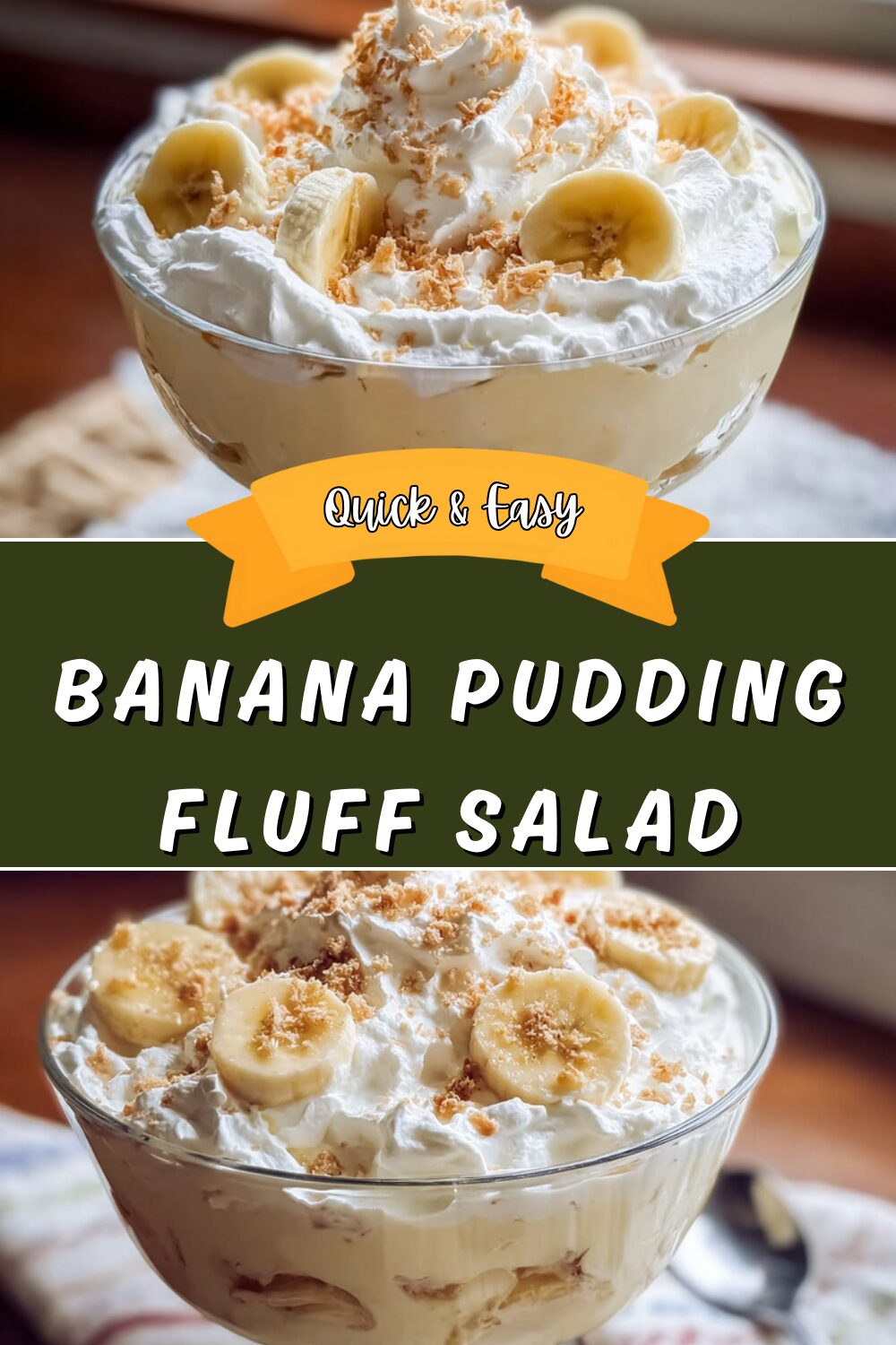 Banana Pudding Fluff Salad
