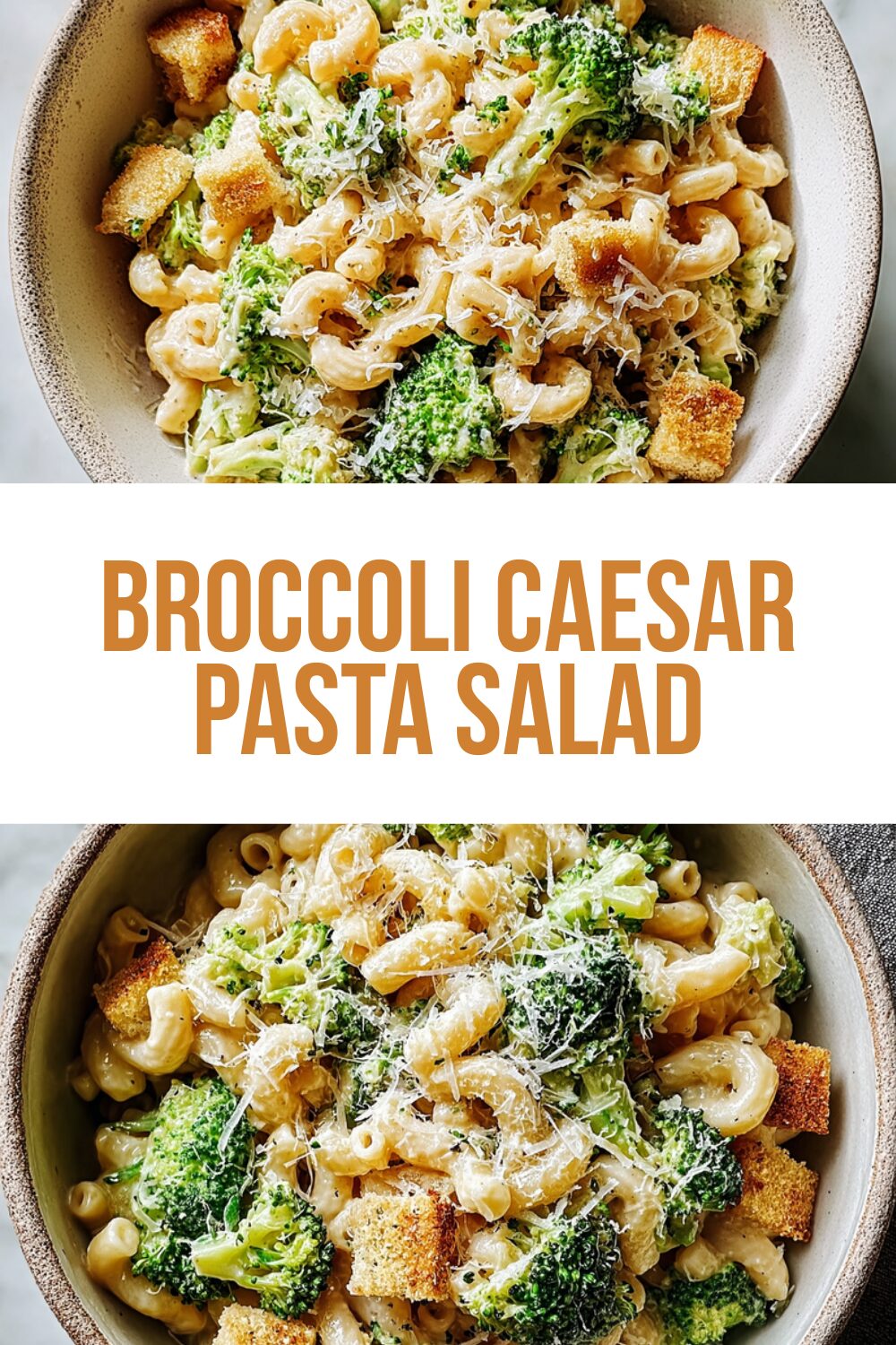 Broccoli Caesar Pasta Salad