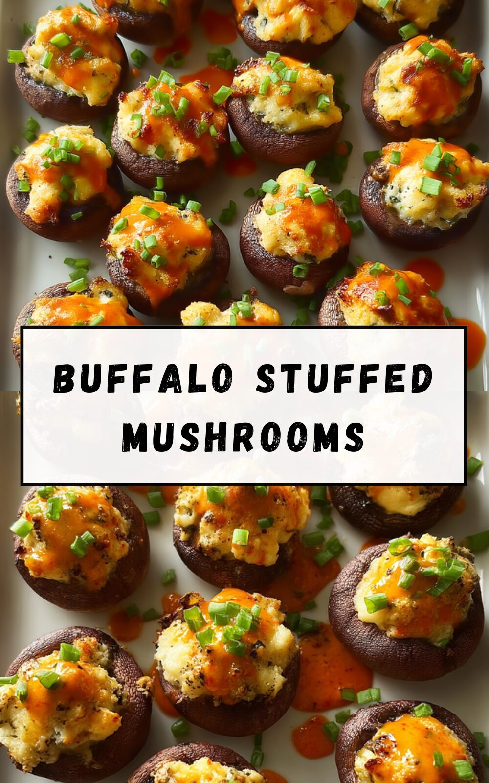 Buffalo Stuffed Mushrooms
