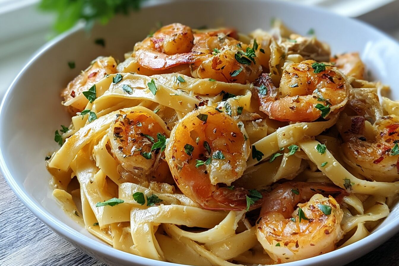 Cajun Shrimp And Chicken Pasta
