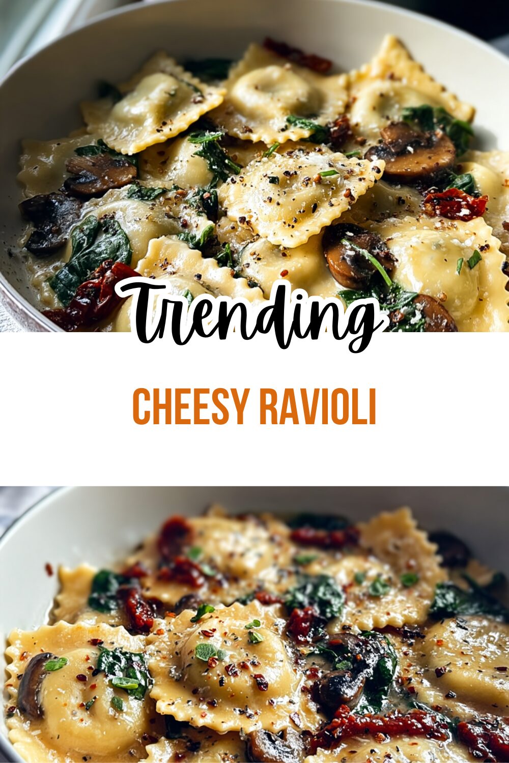 Cheesy Ravioli Skillet Recipe With Crispy Golden Crust