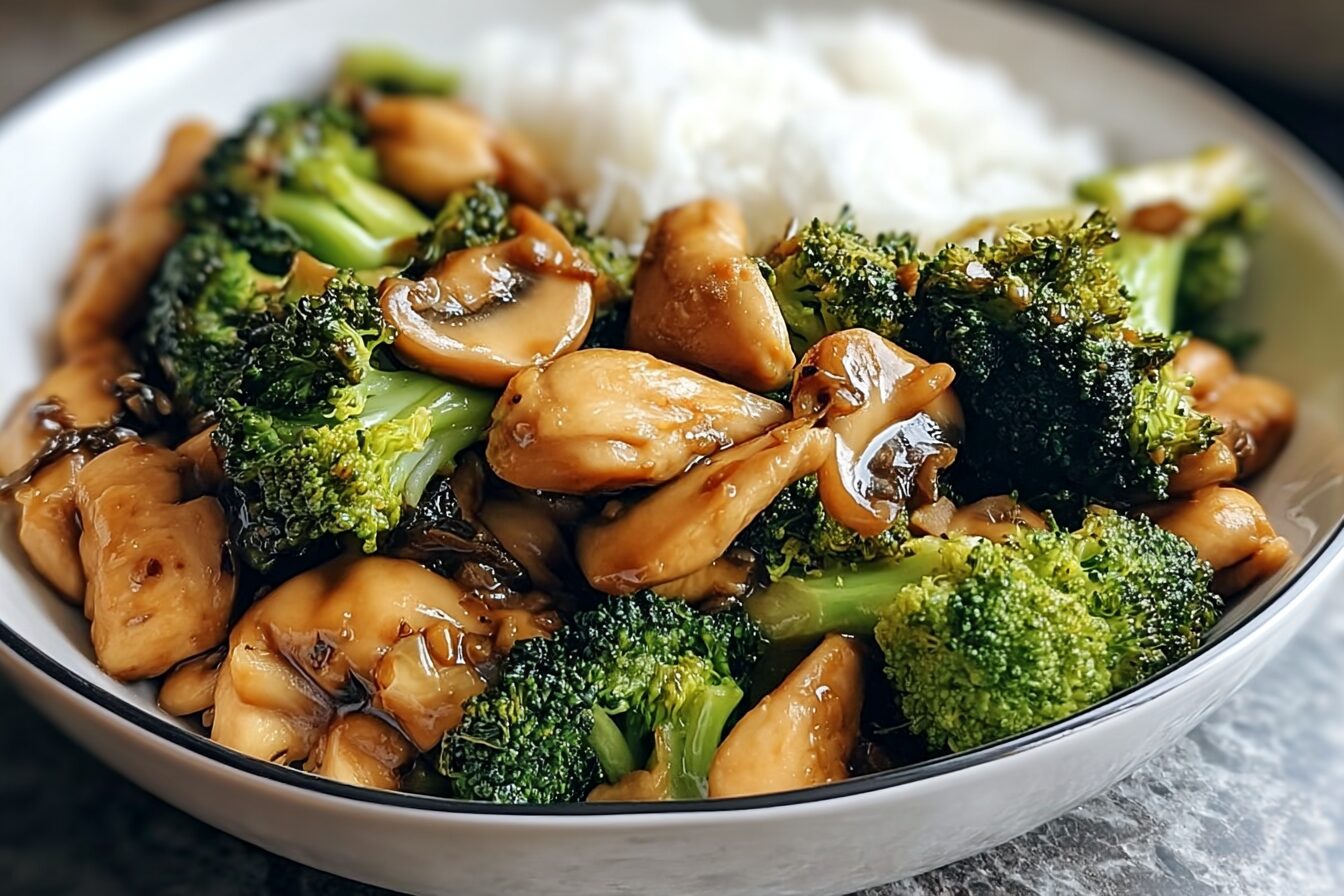 Chicken Broccoli Mushroom Stir Fry