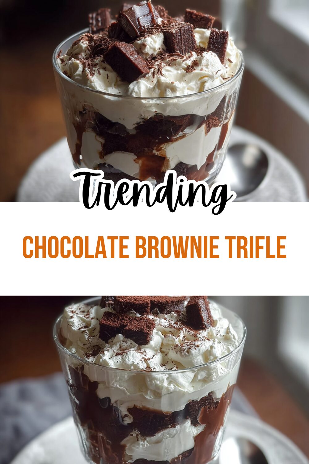 Chocolate Brownie Trifle