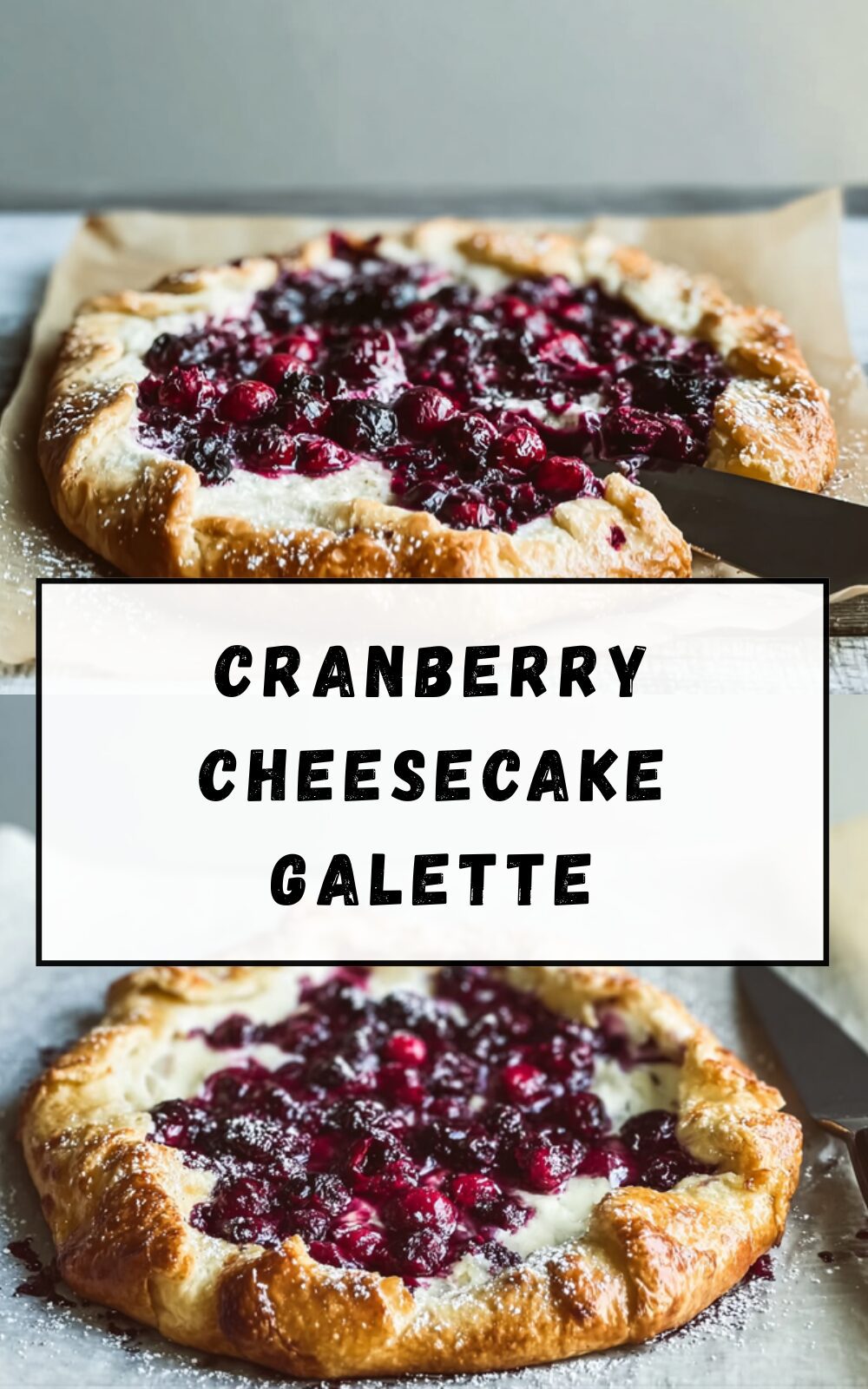 Cranberry Cheesecake Galette