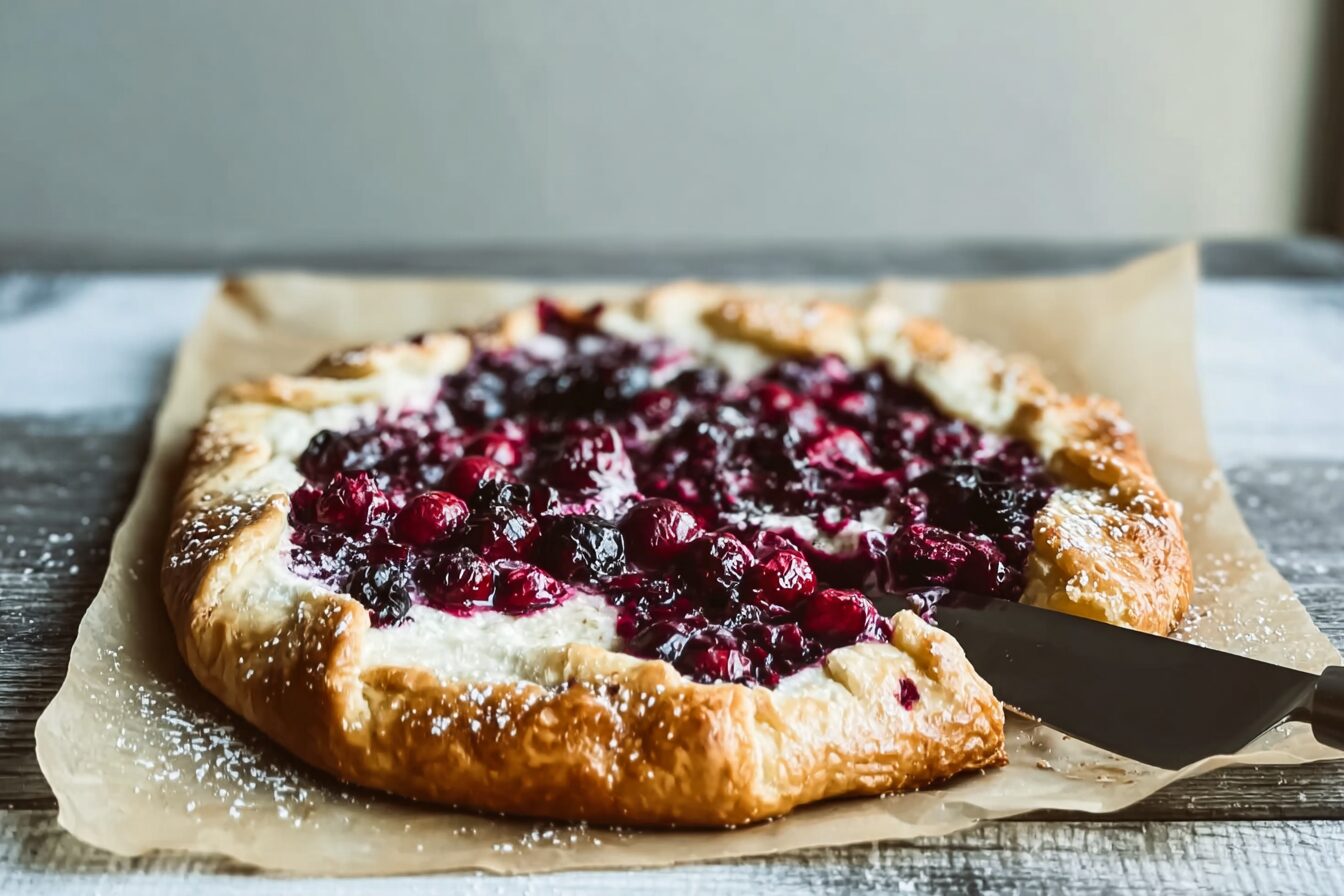 Cranberry Cheesecake Galette