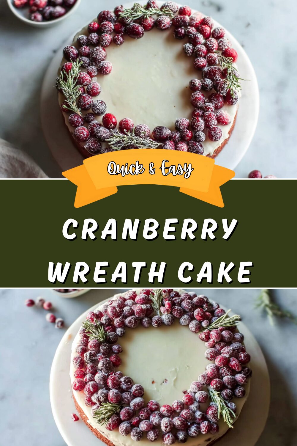 Cranberry Wreath Cake