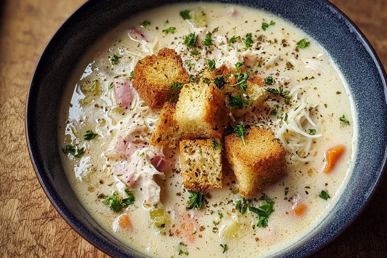 Creamy Chicken Cordon Bleu Soup