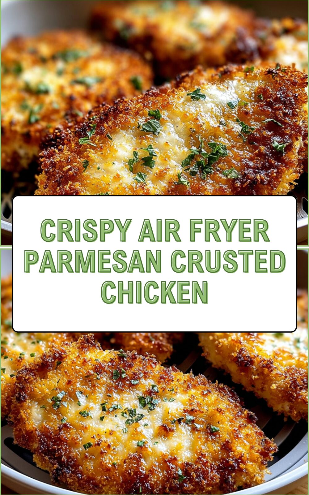 Crispy Air Fryer Parmesan Crusted Chicken