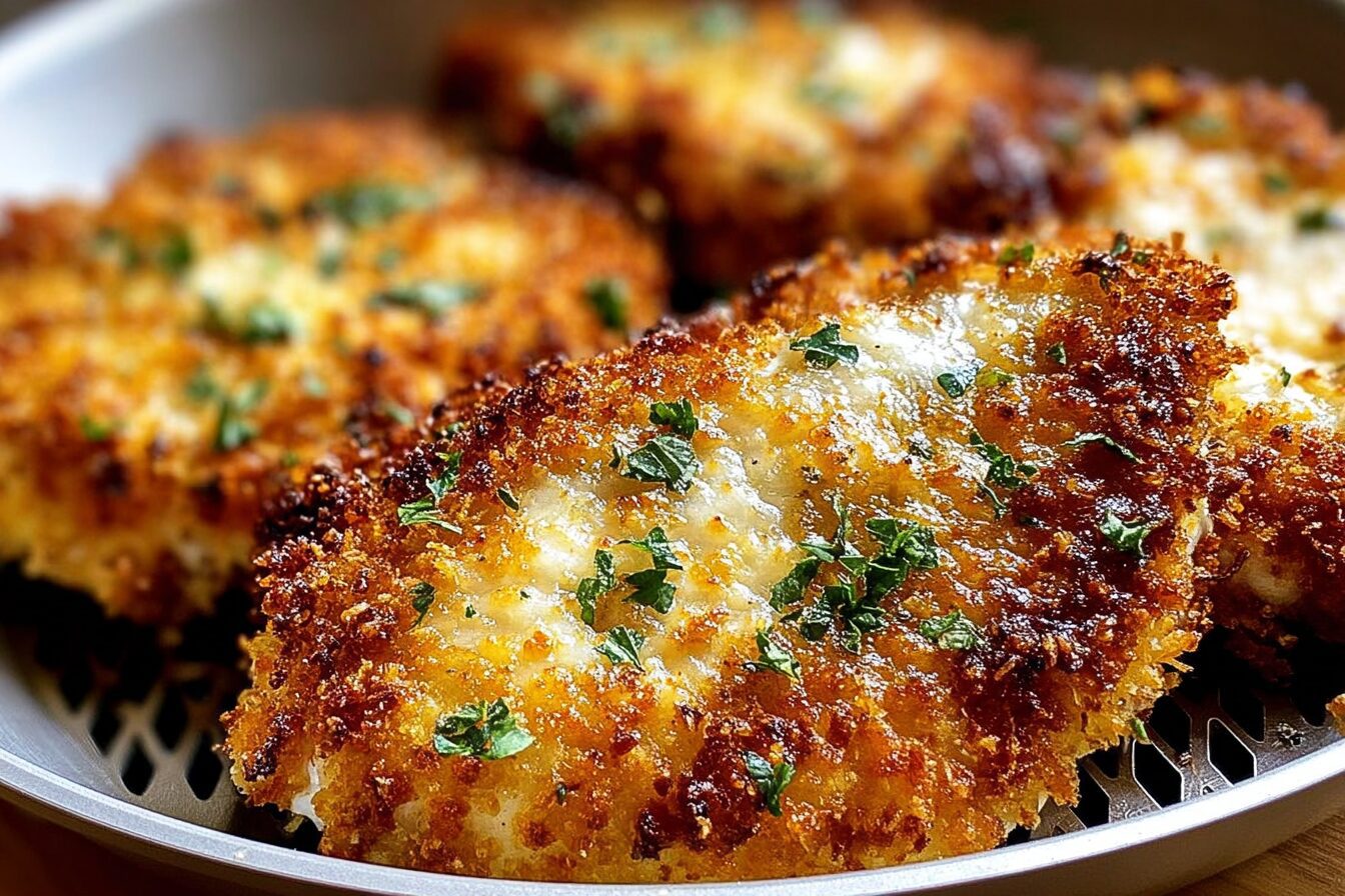 Crispy Air Fryer Parmesan Crusted Chicken