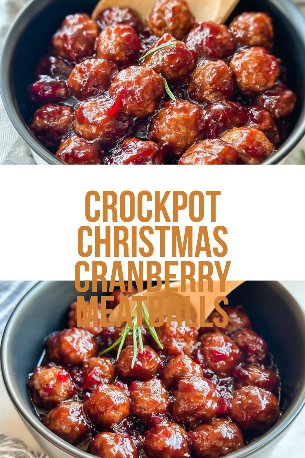 Crockpot Christmas Cranberry Meatballs