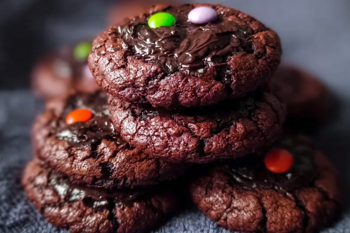 Fudgy Cosmic Brownie Cookies
