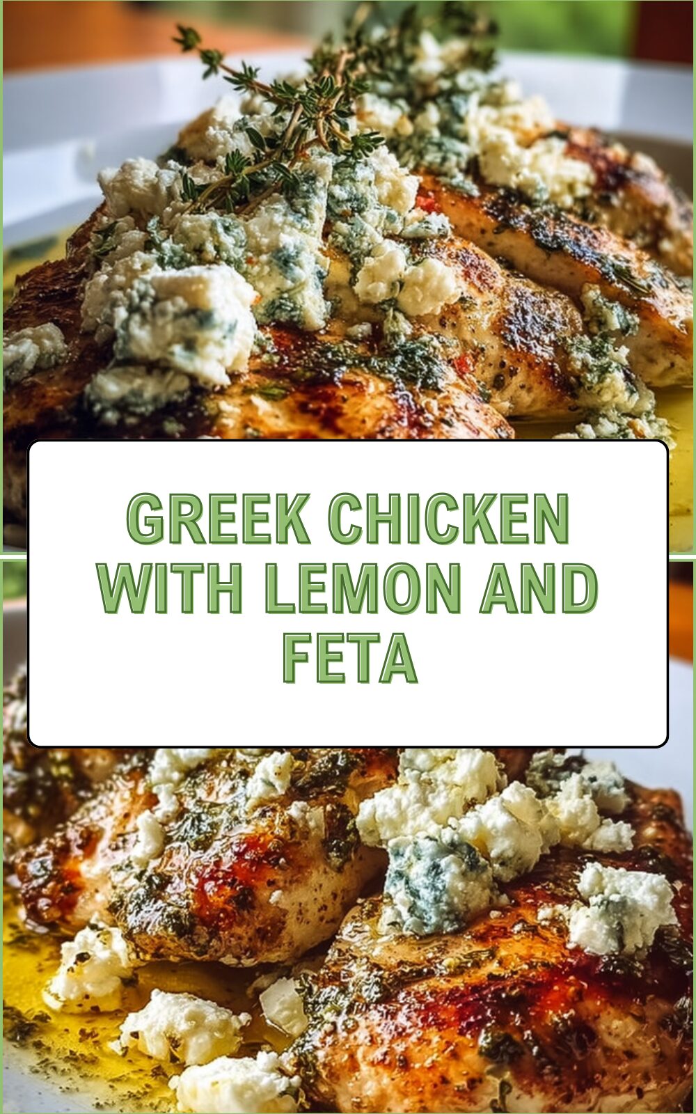 Greek Chicken With Lemon And Feta