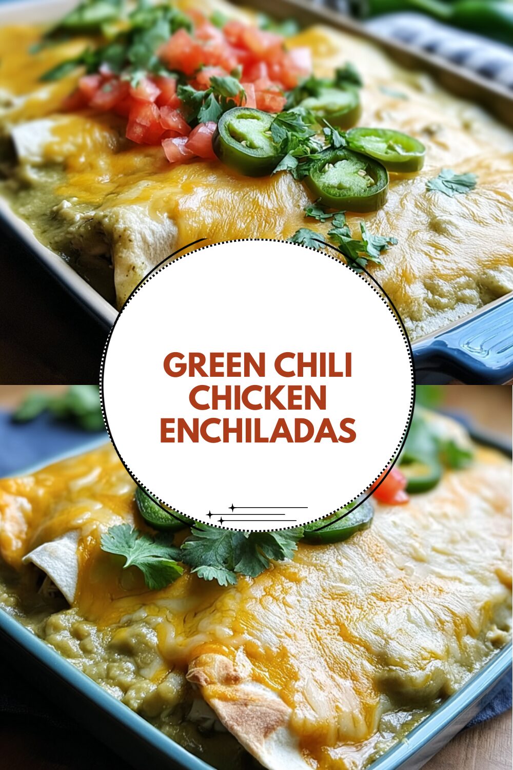 Green Chili Chicken Enchiladas