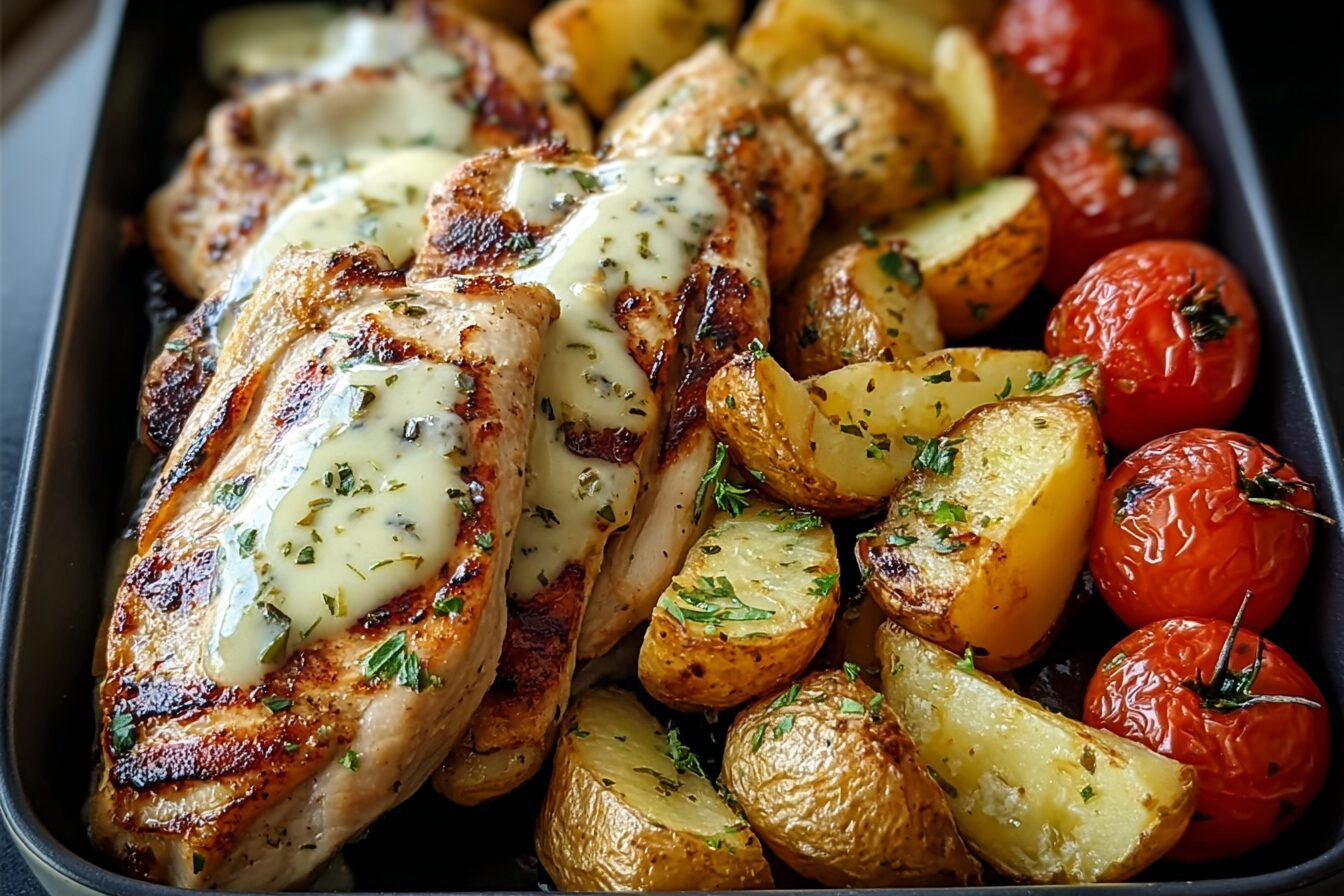 Grilled Chicken Roasted Potatoes
