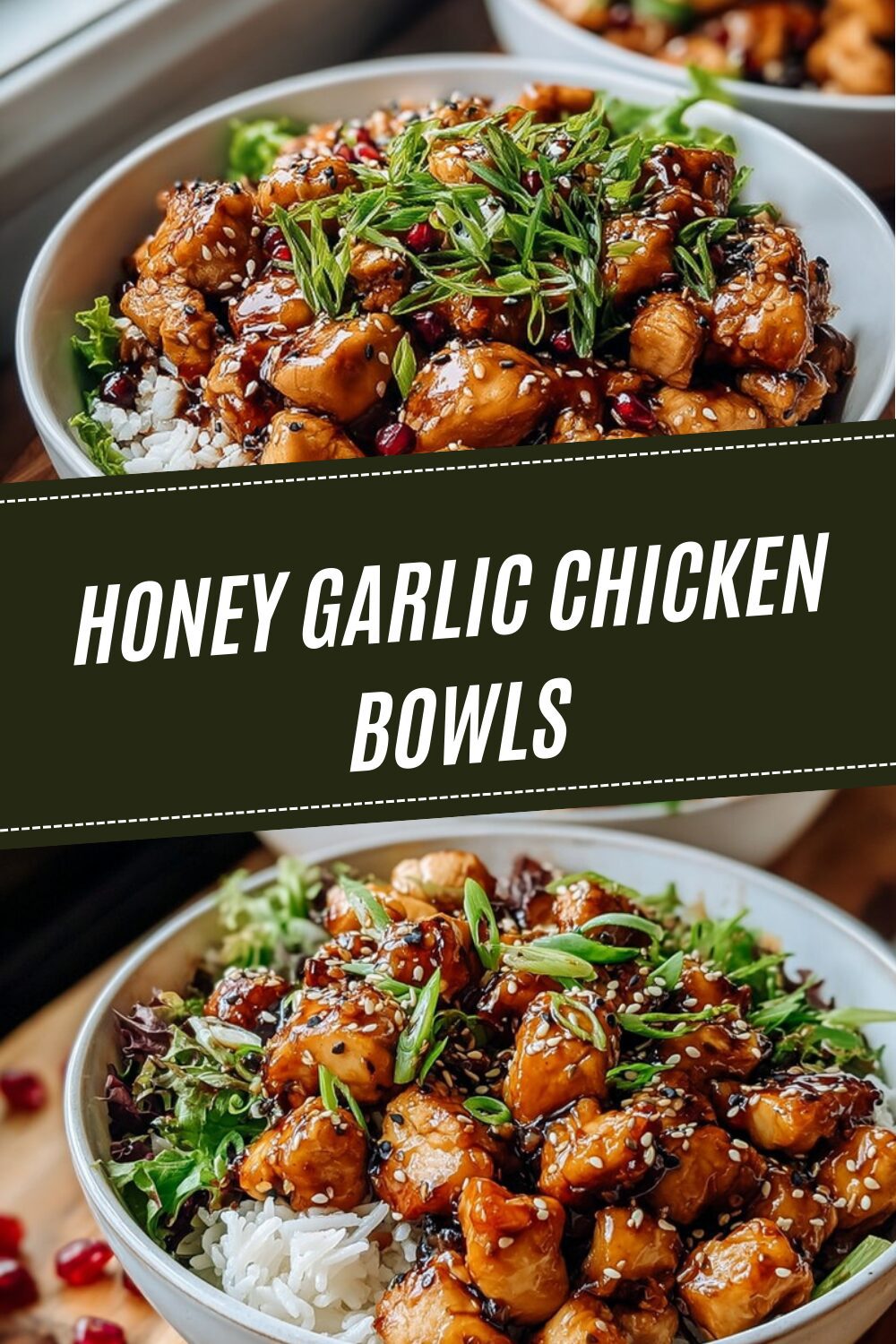 Honey Garlic Chicken Bowls