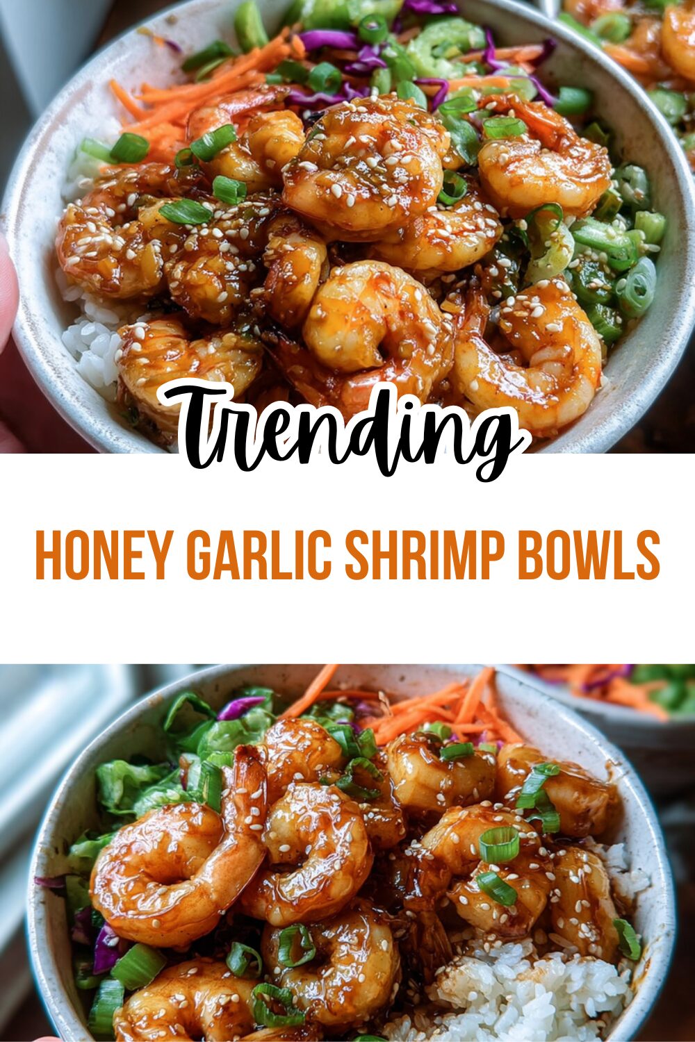 Honey Garlic Shrimp Bowls