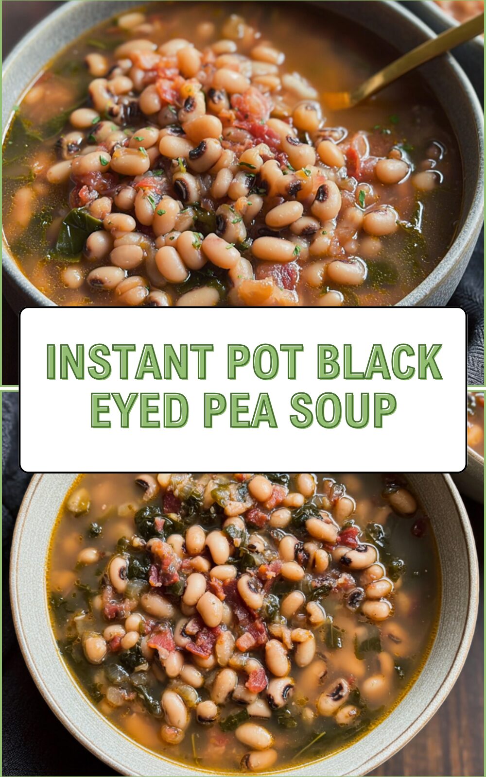 Instant Pot Black Eyed Pea Soup
