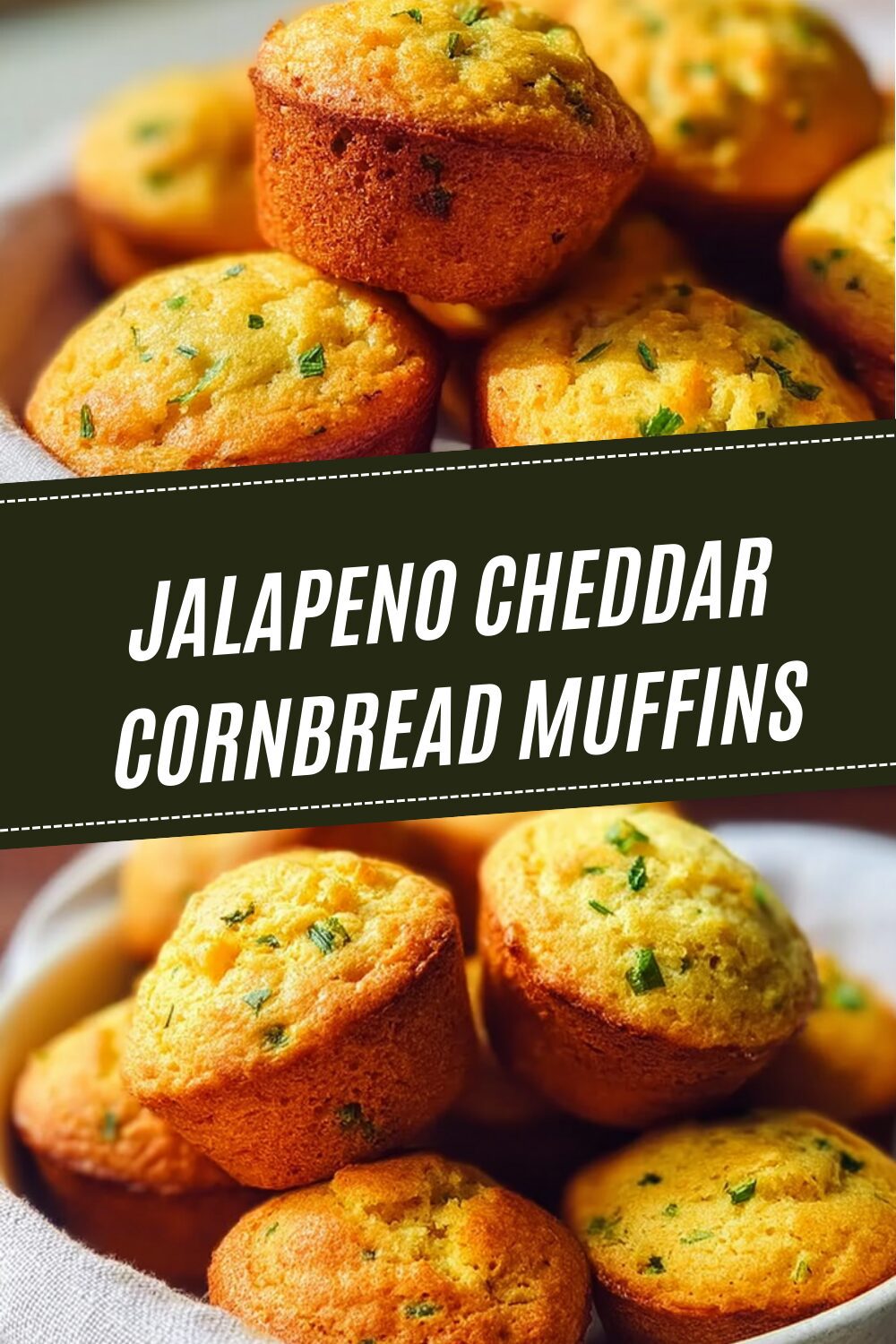 Jalapeno Cheddar Cornbread Muffins