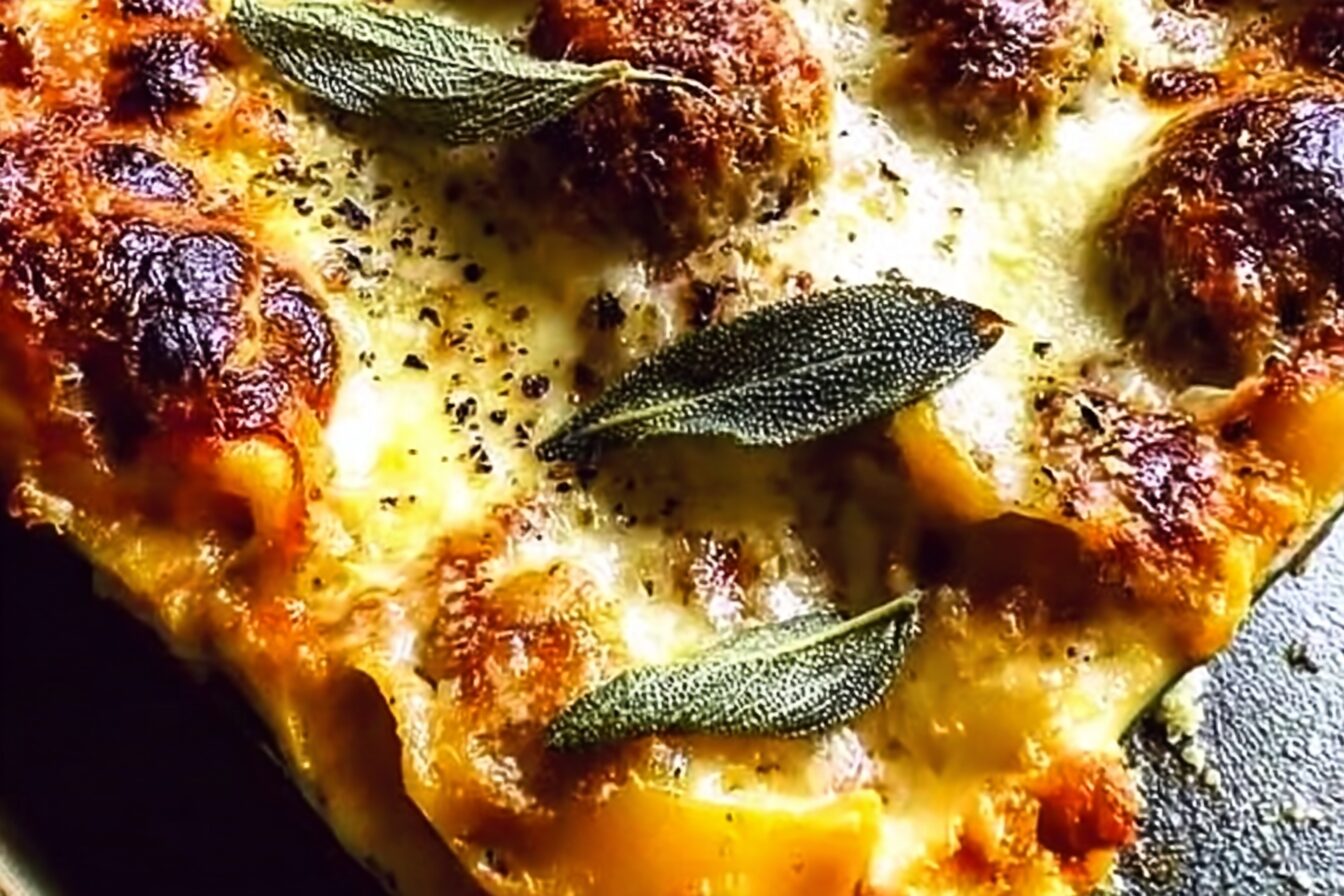 Meatball Sage And Squash Lasagne