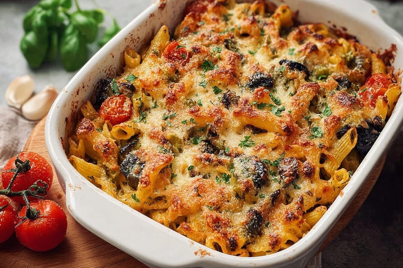 Mediterranean Vegetable Pasta Bake