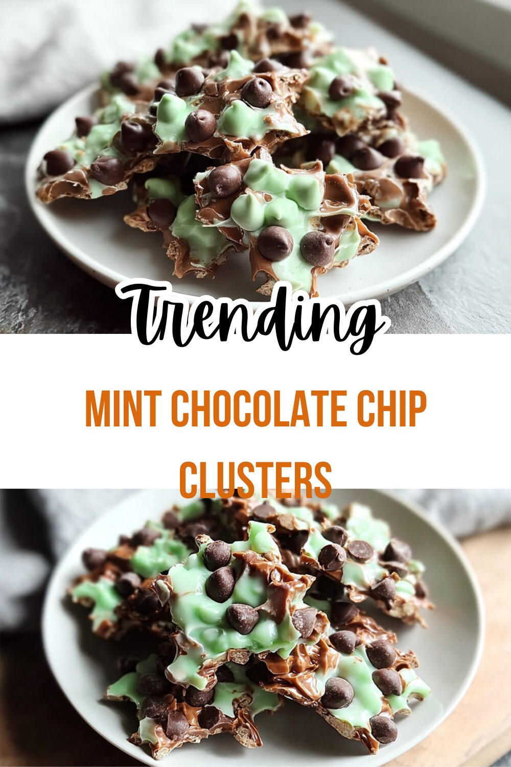 Mint Chocolate Chip Clusters