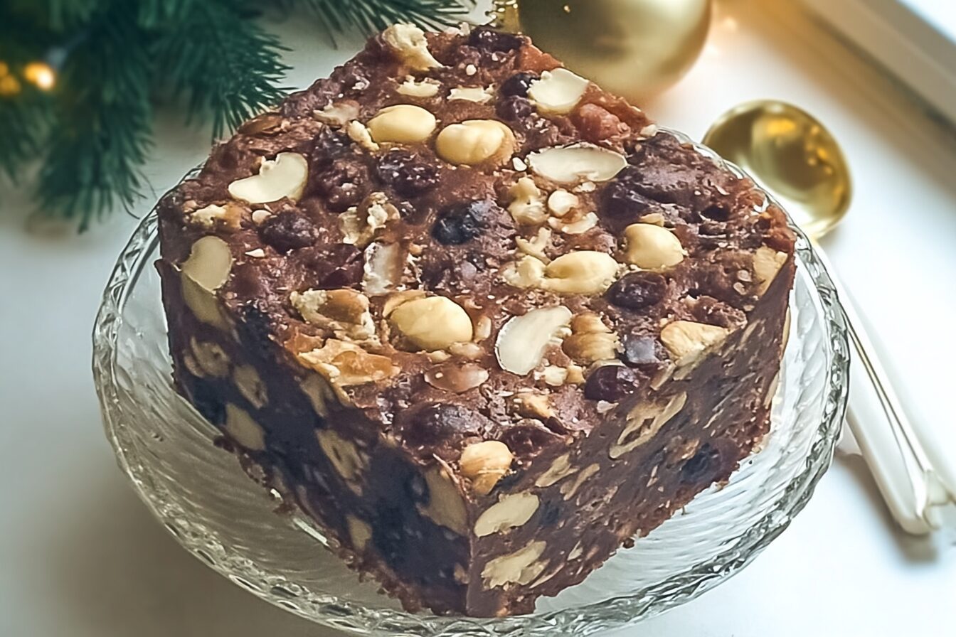 No Bake Christmas Cake