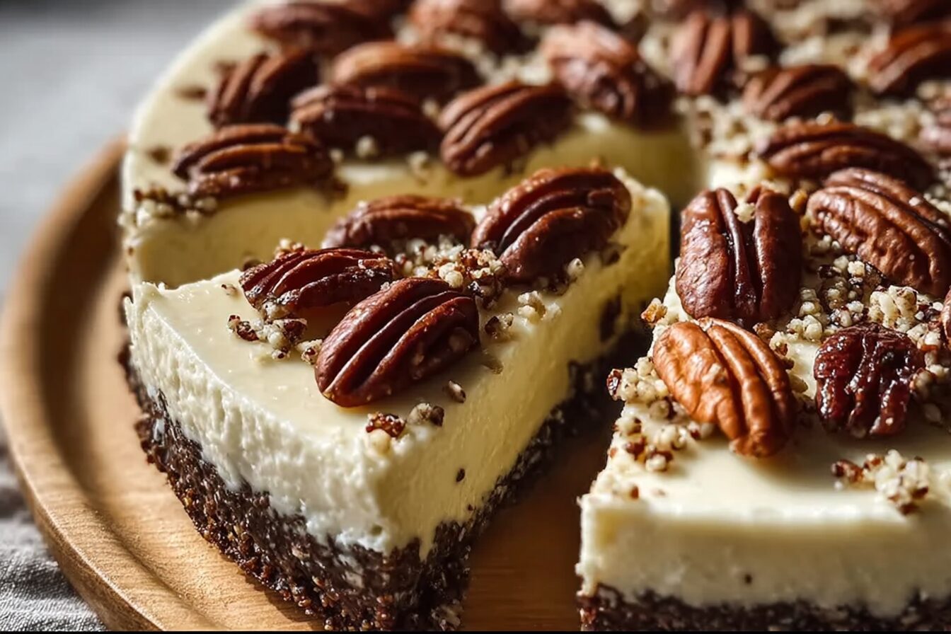 No Bake Keto Pecan Cream Pie