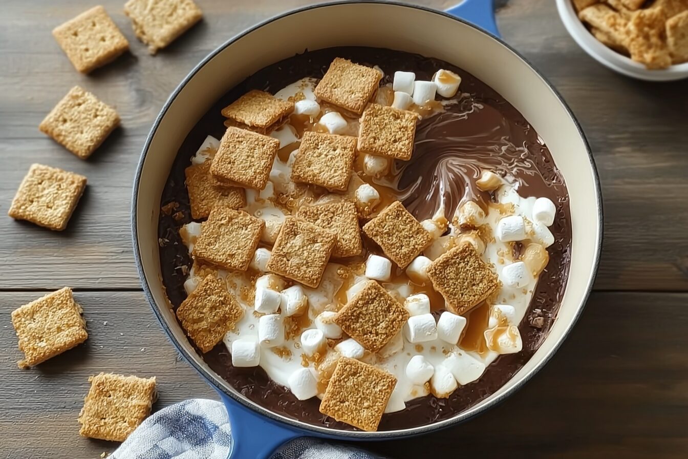 Peanut Butter Cup Smores Dip