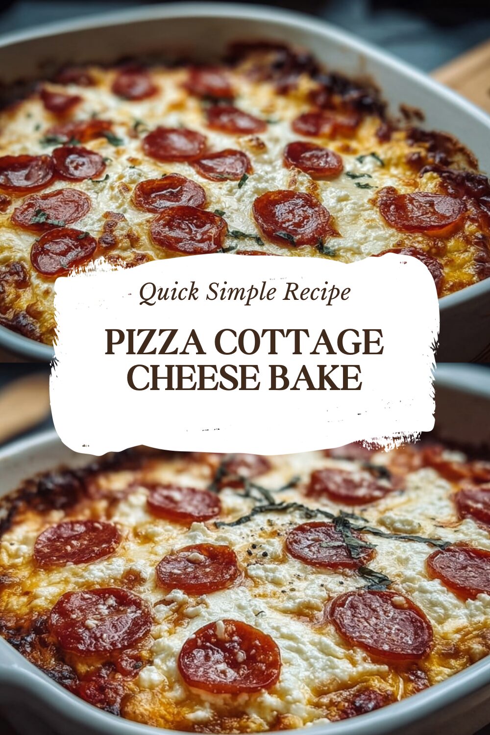 Pizza Cottage Cheese Bake
