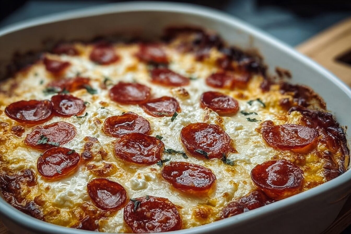 Pizza Cottage Cheese Bake