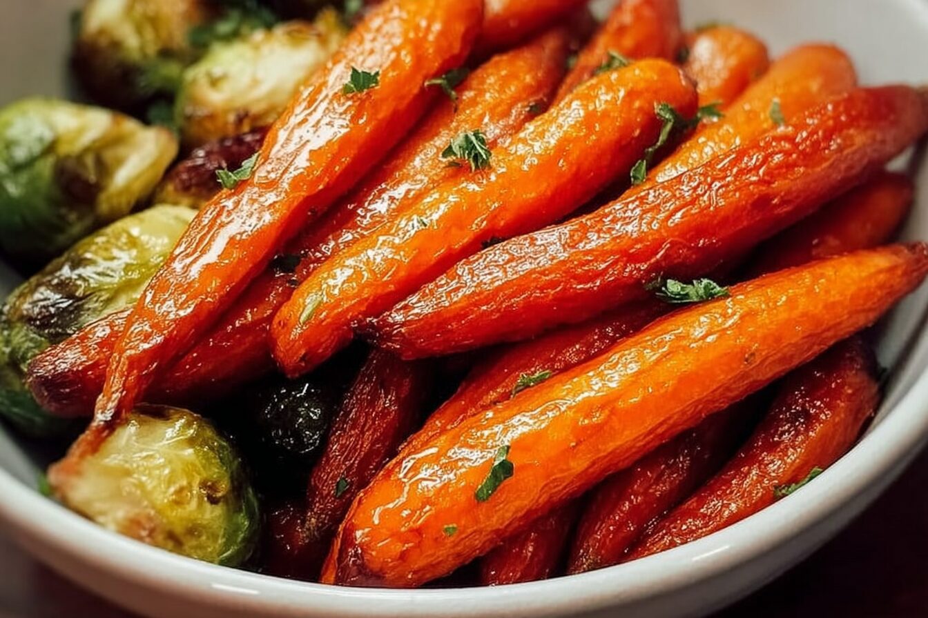 Roasted Maple Glazed Carrots