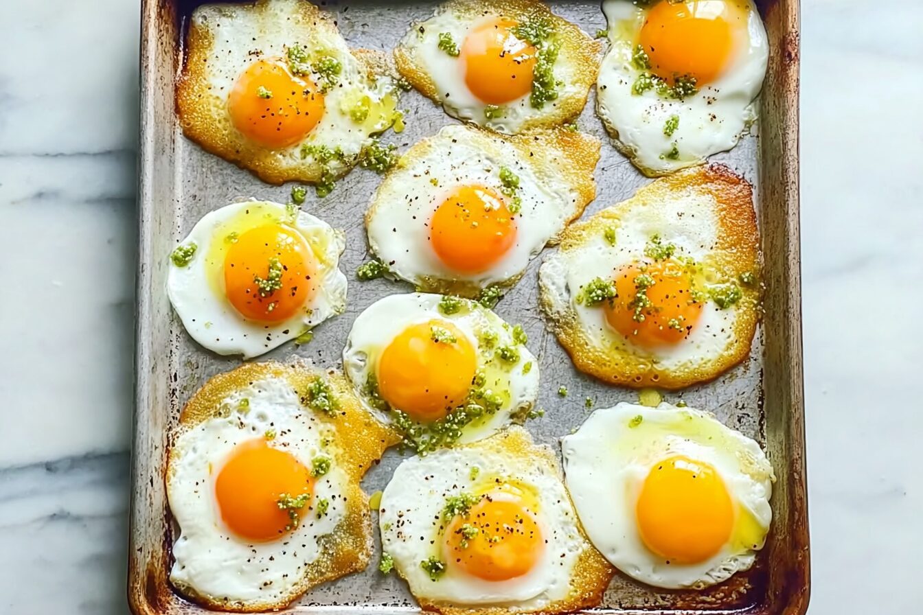Sheet Pan Fried Eggs