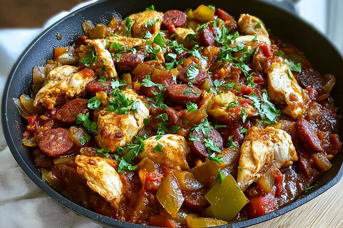 Smoky Chicken And Chorizo Skillet
