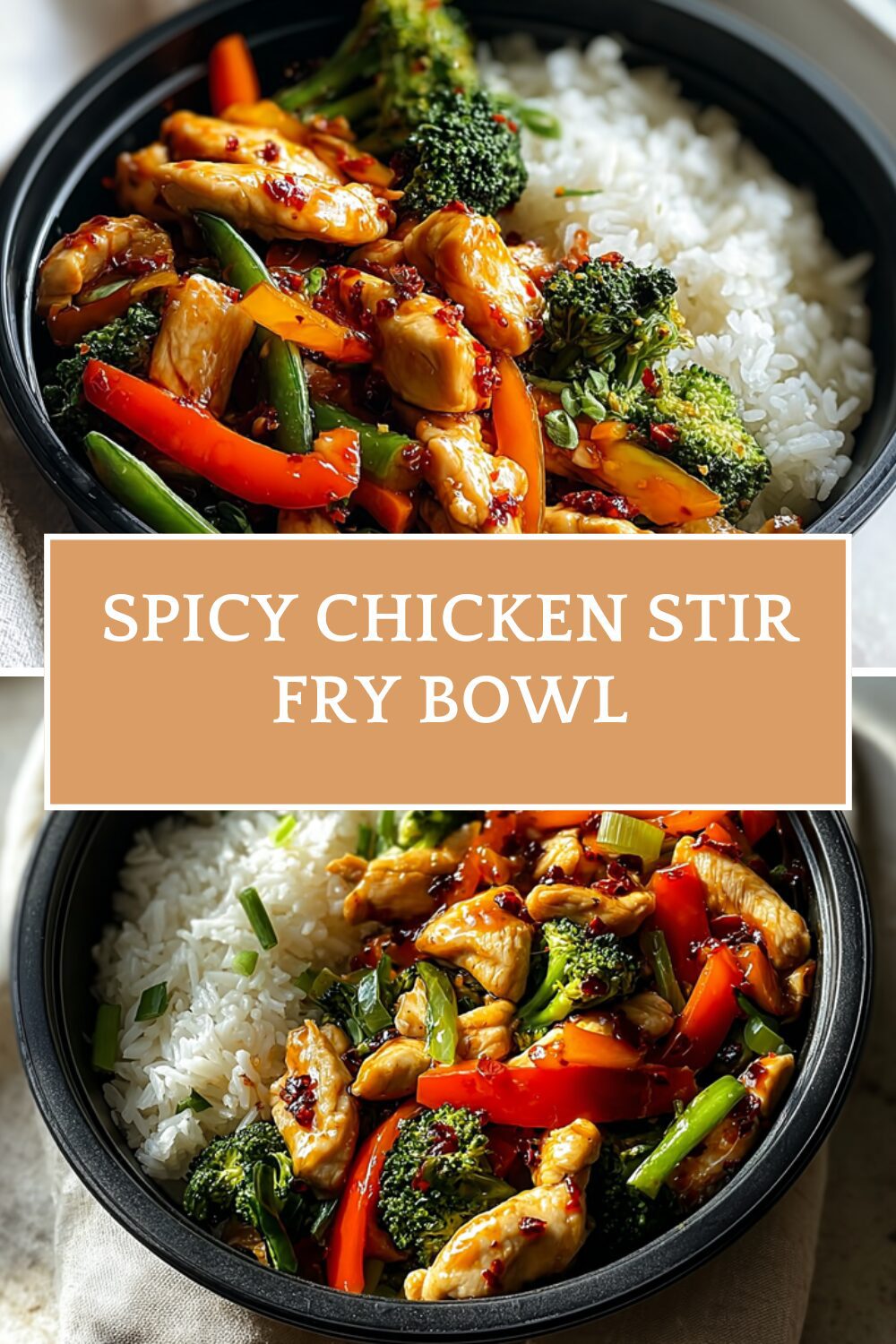 Spicy Chicken Stir Fry Bowl