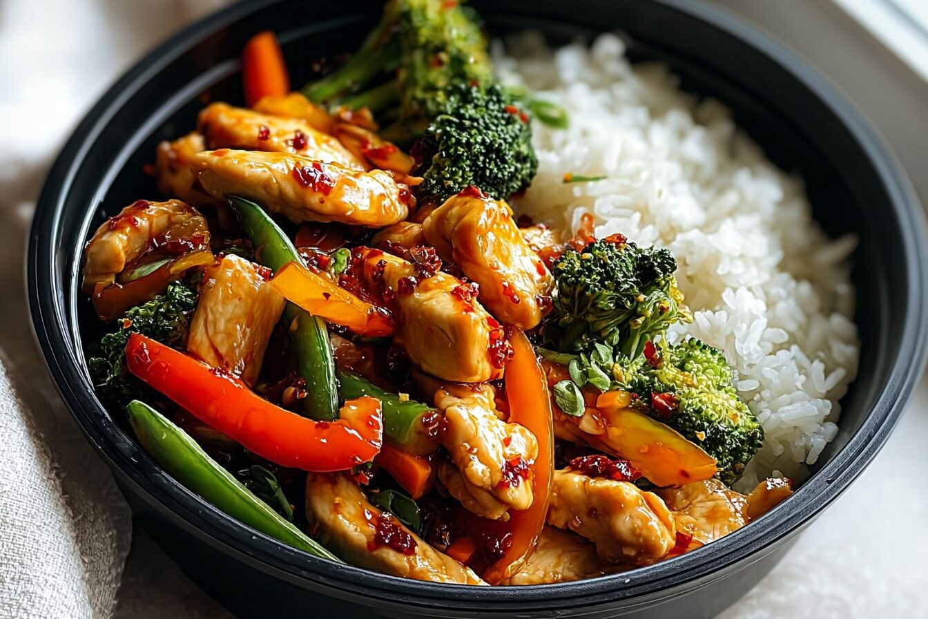 Spicy Chicken Stir Fry Bowl