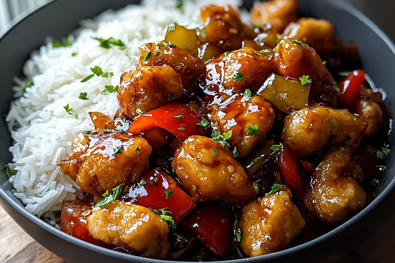Sticky Sweet Sour Chicken