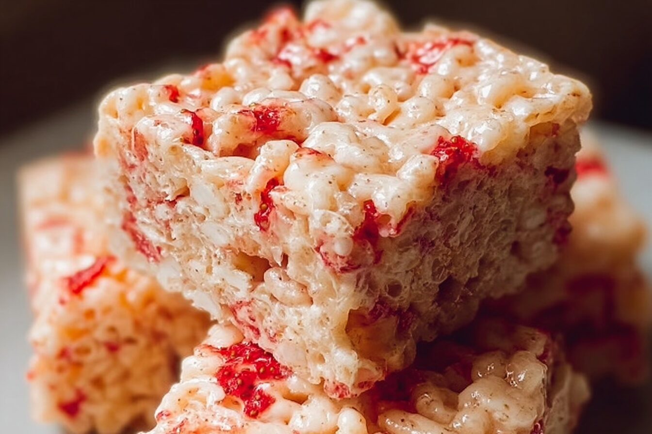 Strawberry Rice Krispie Treats