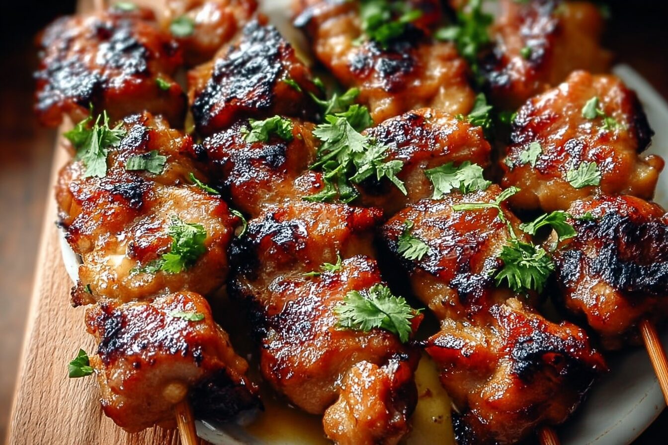 Thai Coconut Chicken Skewers