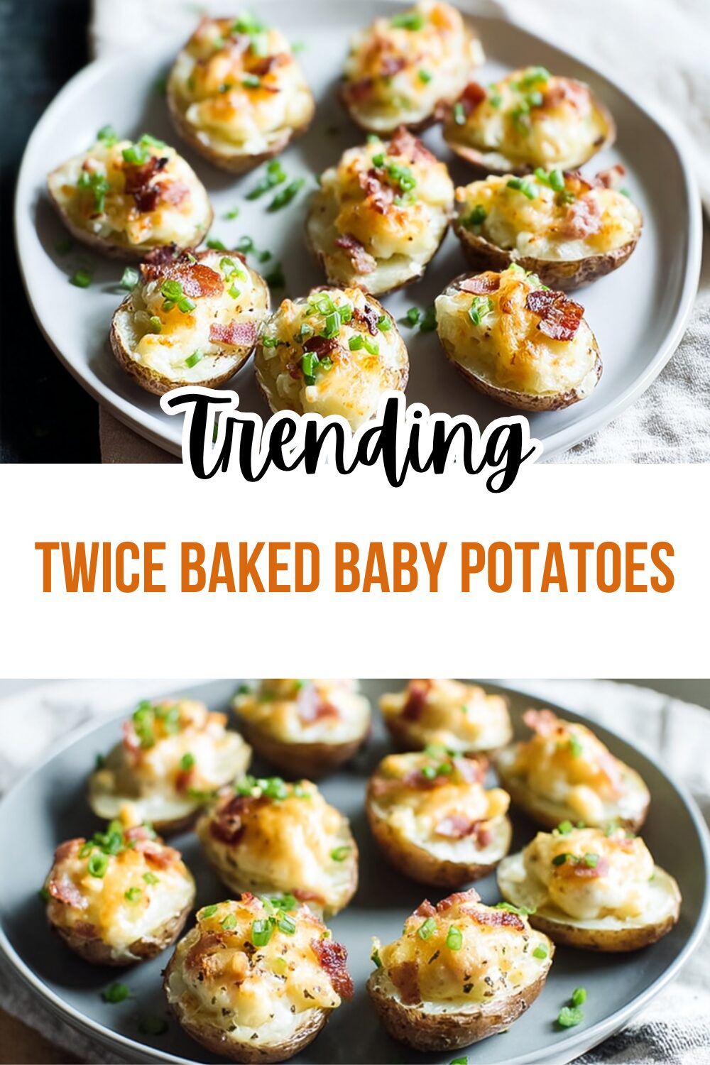 Twice Baked Baby Potatoes