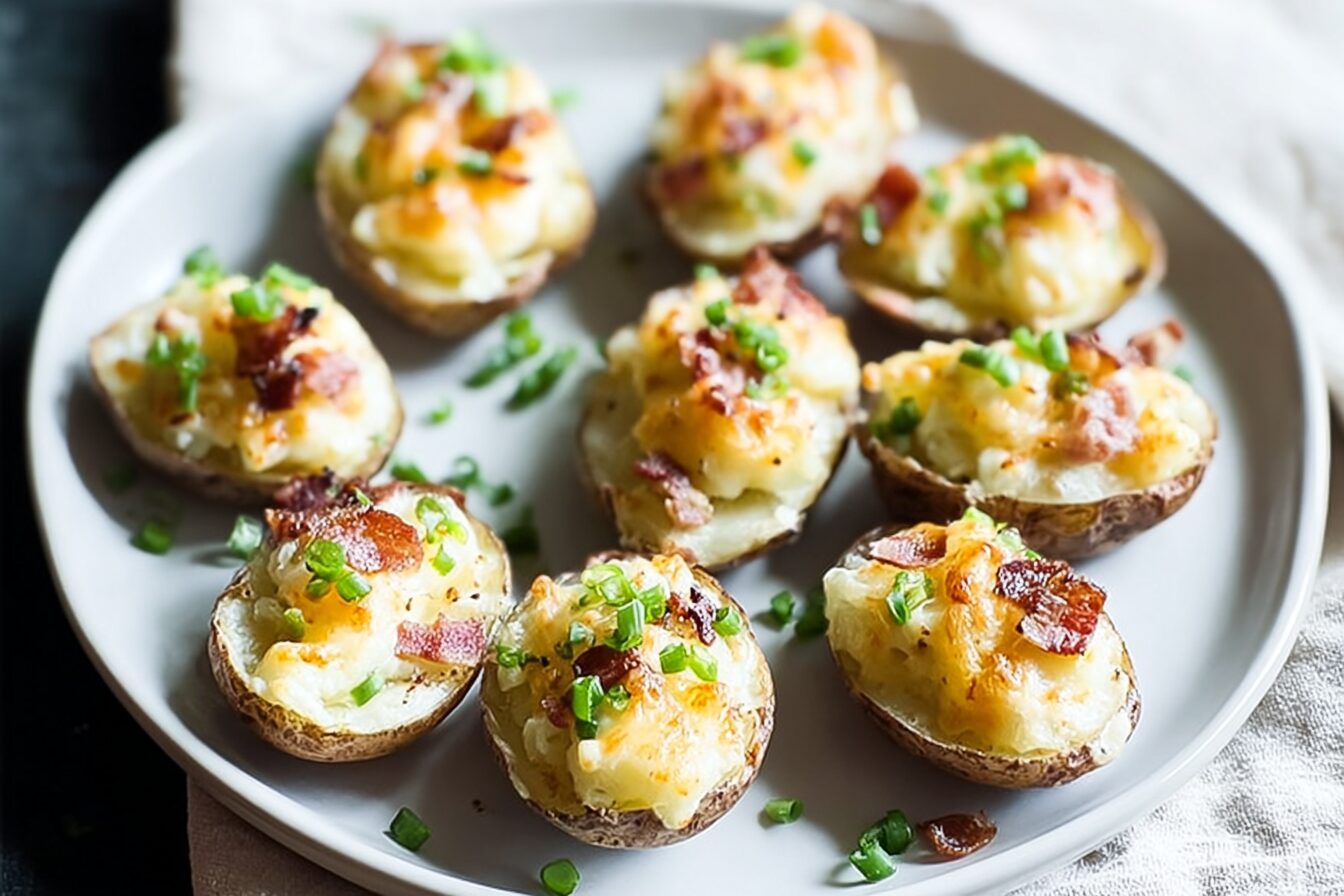 Twice Baked Baby Potatoes