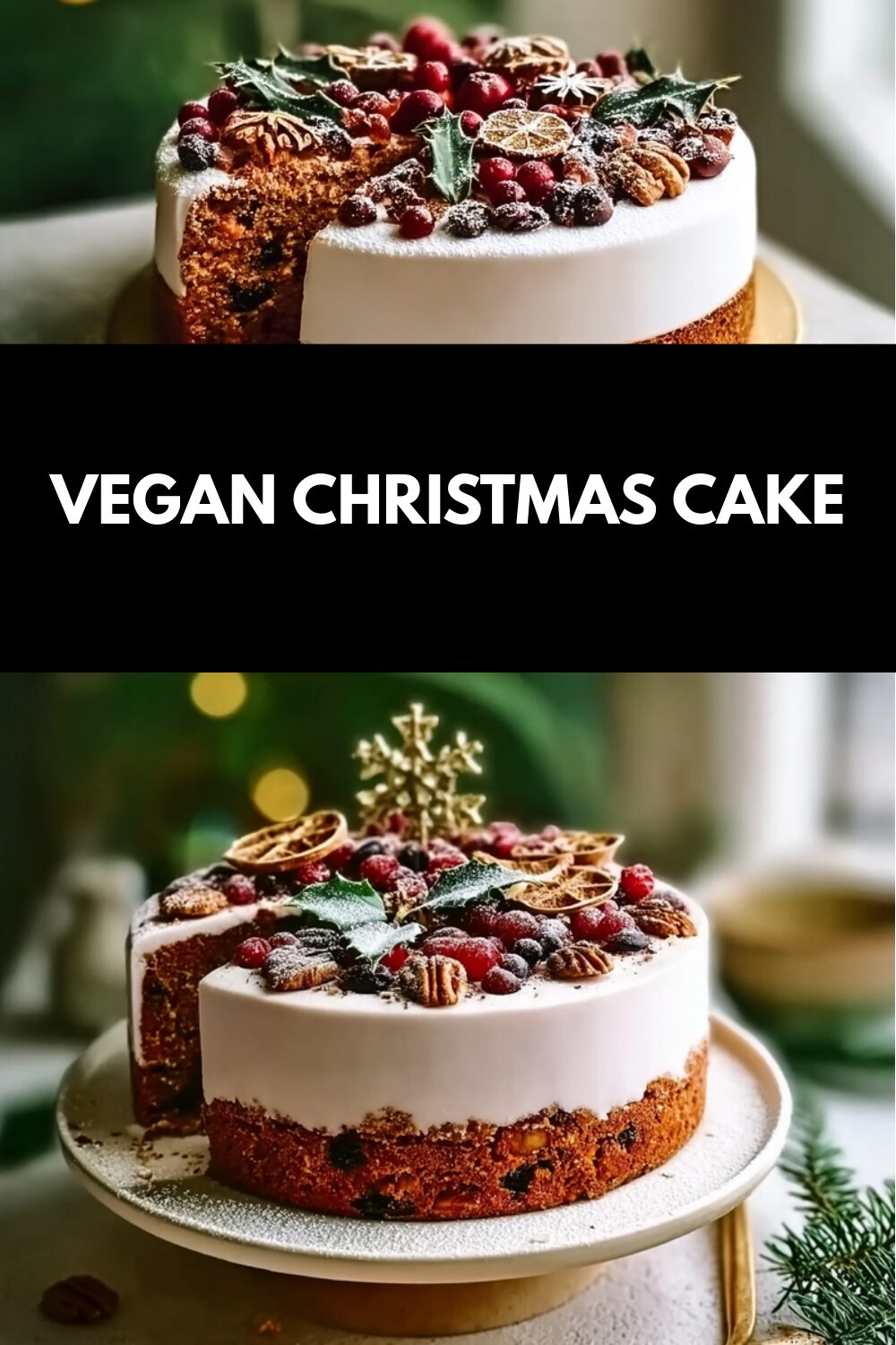 Vegan Christmas Cake