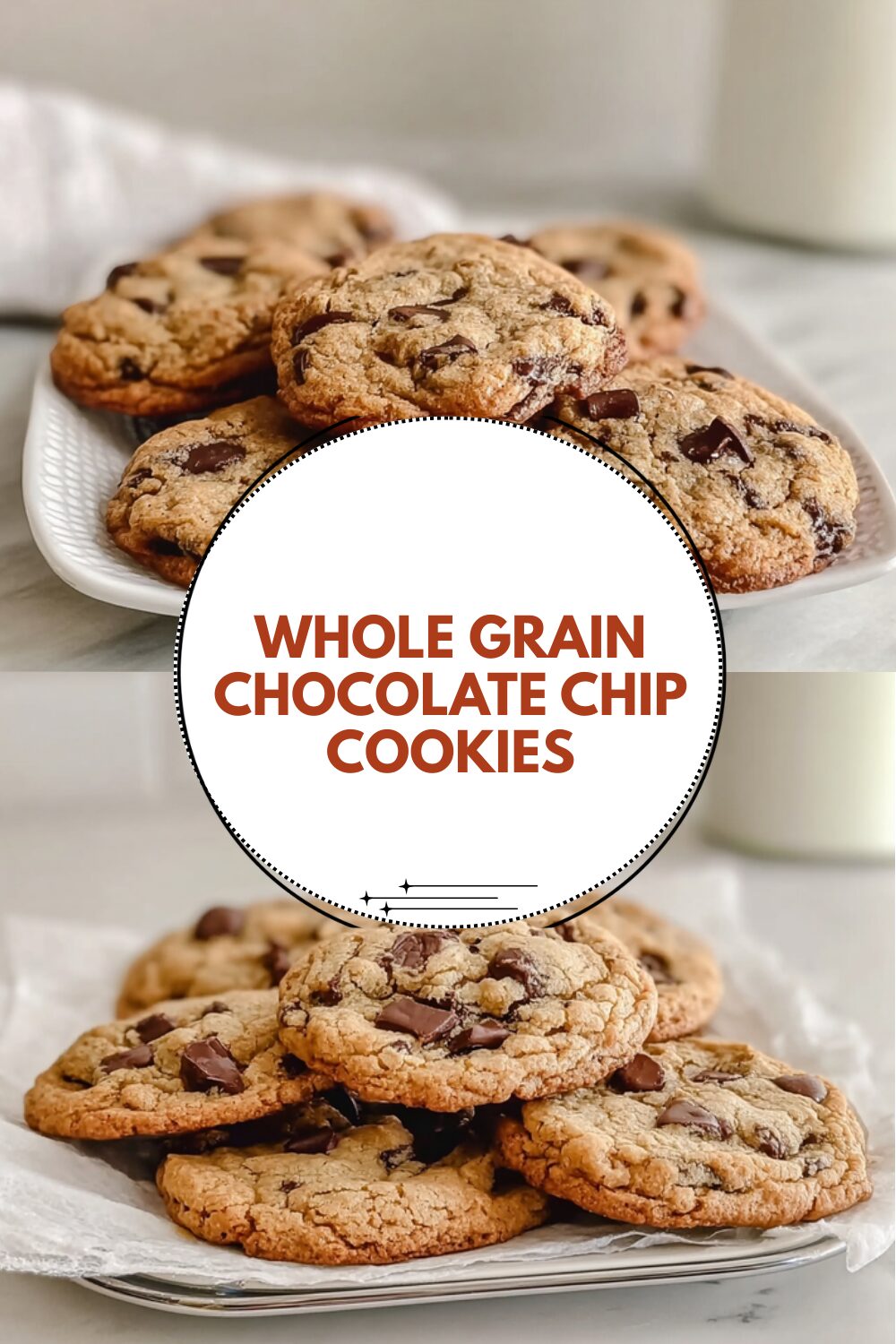 Whole Grain Chocolate Chip Cookies