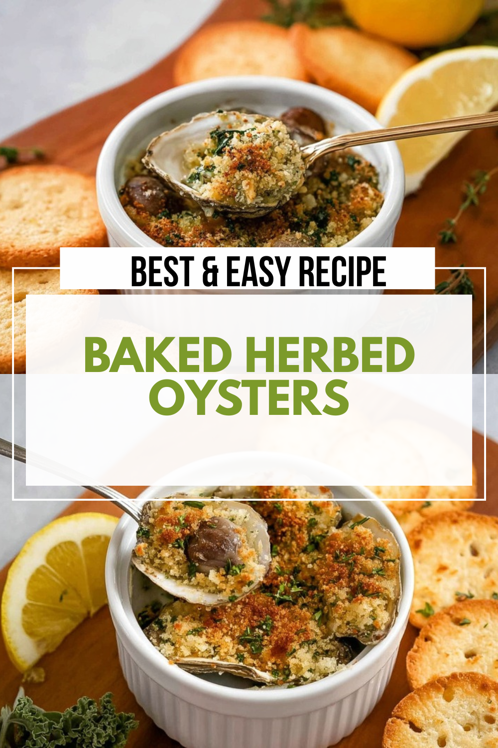 Baked Herbed Oysters