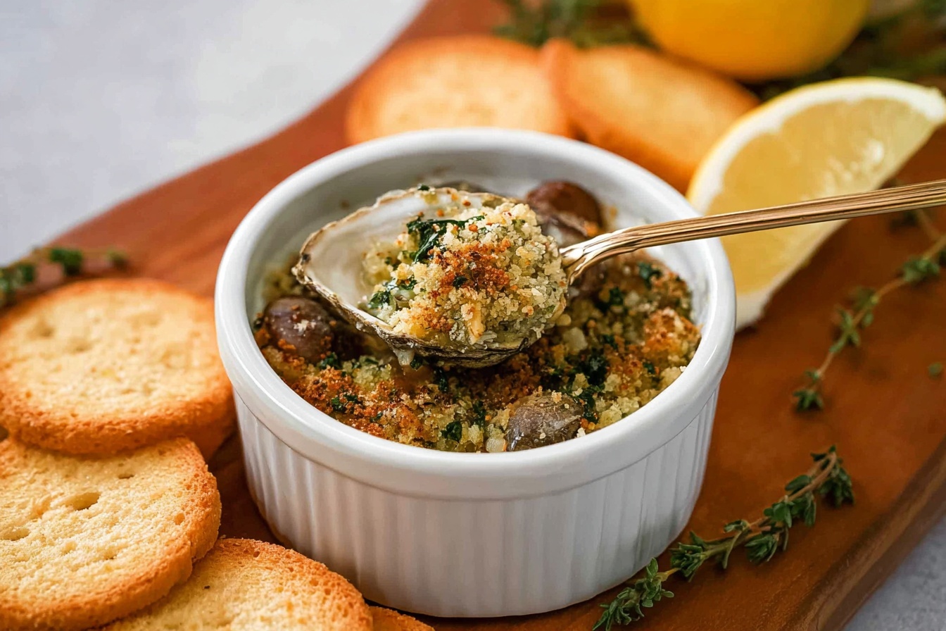 Baked Herbed Oysters