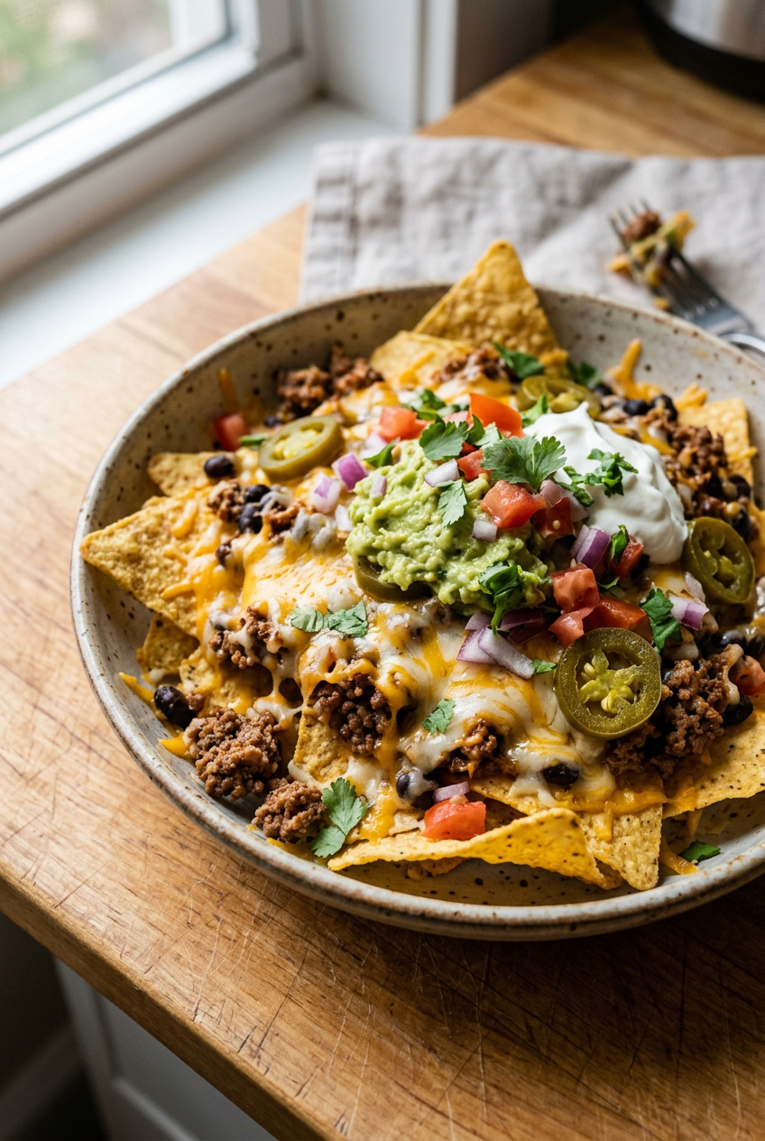 Cheesy Beef Nachos