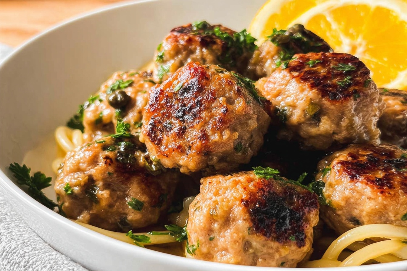 Chicken Piccata Meatballs