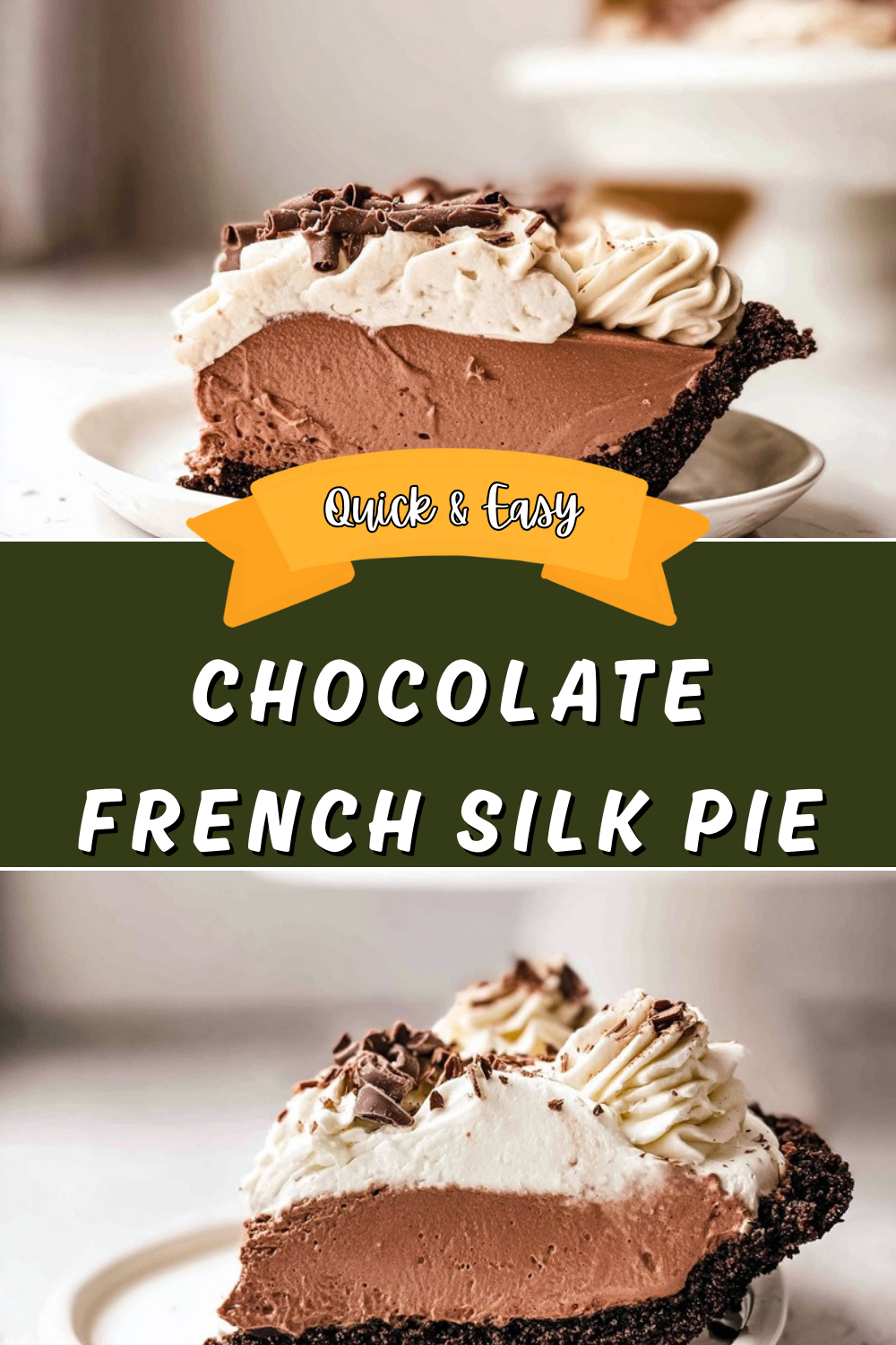 Chocolate French Silk Pie