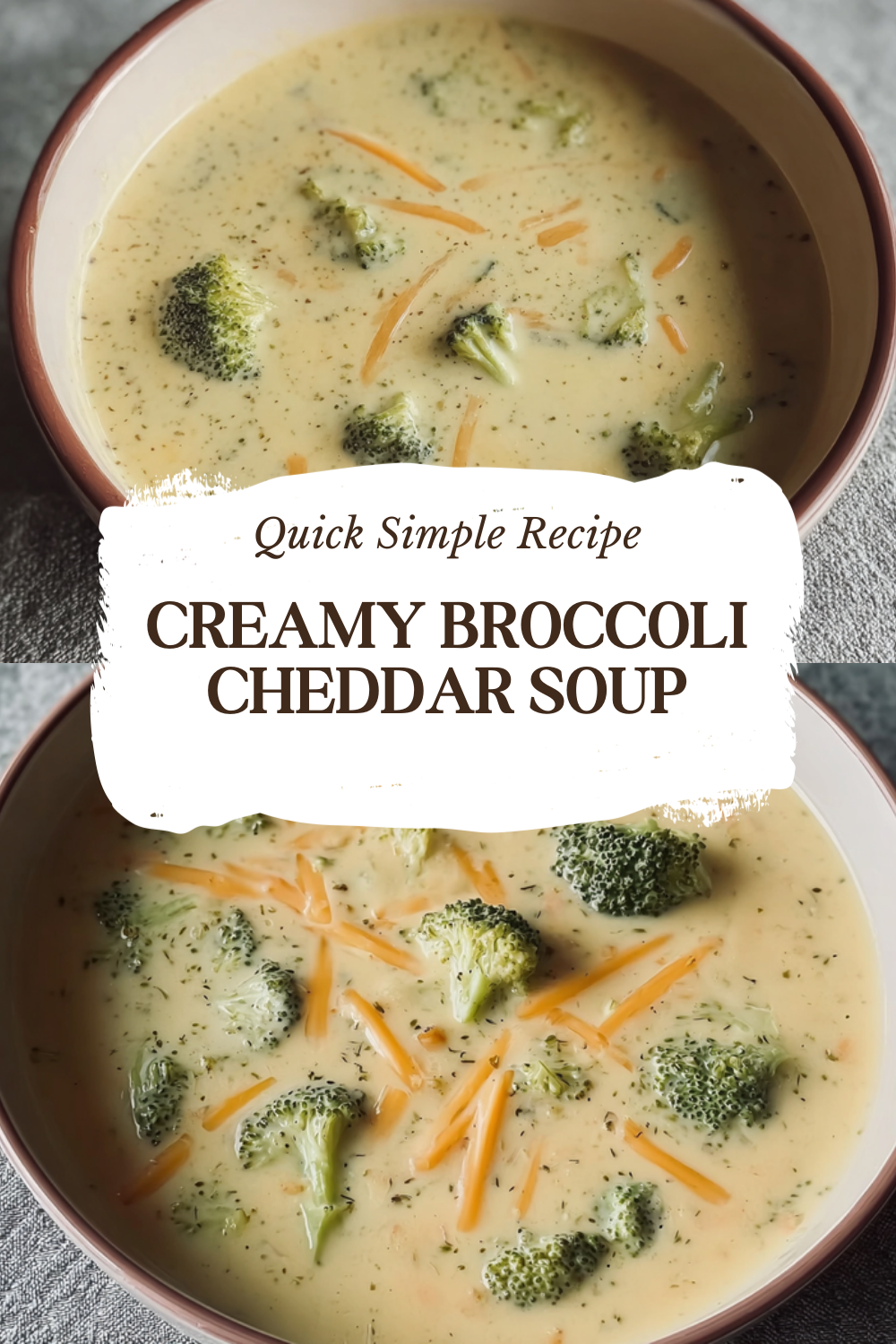 Creamy Broccoli Cheddar Soup